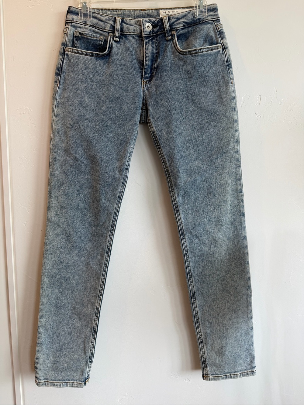 Rag & Bone Denim Loopback Boyfriend Jeans 24 NWT Low Rise Cape Wash